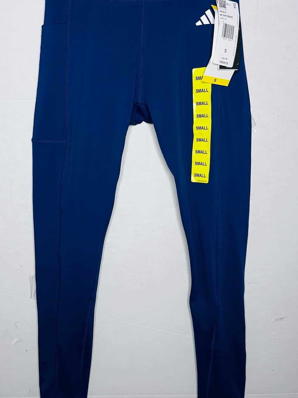Adidas’s Navy Blue Women Athletic Leggings with Logo